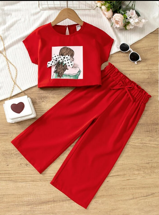 2-Piece Baby Girl/ Design  for Kids Casual Wear Set cheap rates
