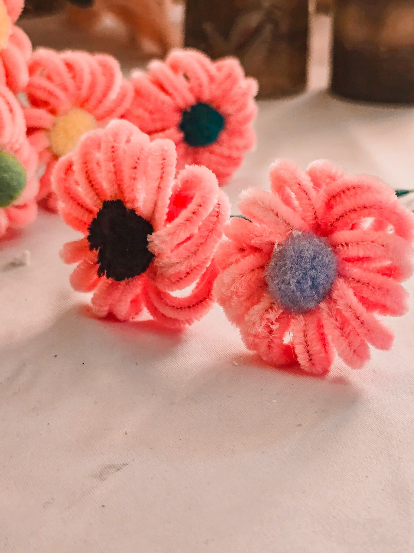 Set of 2 Hand-Crafted DIY Flower