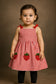 Summer Girls Toddler Cute Dress frock blue and red