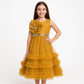 Cute  baby princess Floral Style Girls Frock birth day party wear