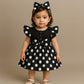 summer dress girls cool style polka dots