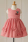 kids baby girls summer check frock