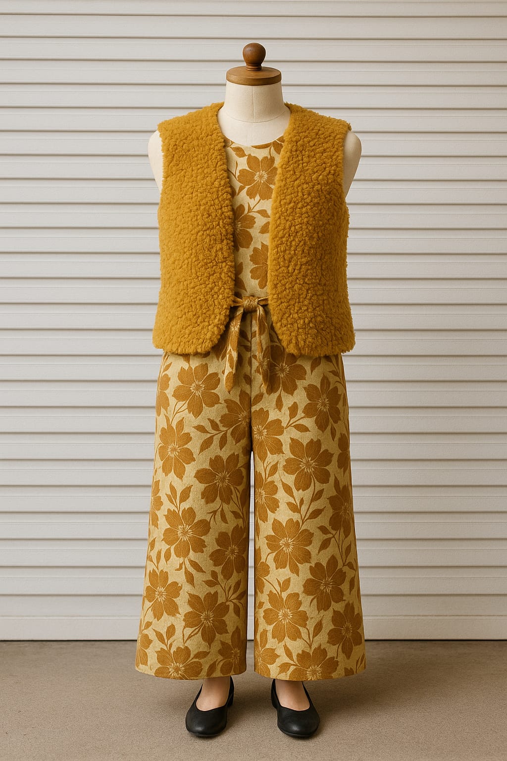 2 PIECE JUMPSUIT LENEN WITH FLEECE TOP