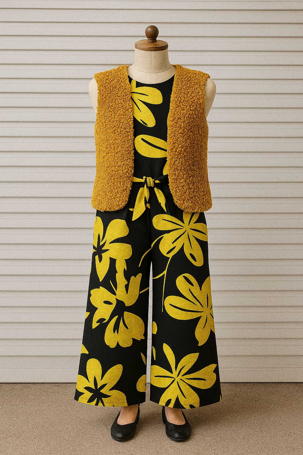 2 PIECE JUMPSUIT LENEN WITH FLEECE TOP