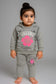 2 piece girls shirt set soft summer