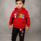 2 piece boys winter hoody set