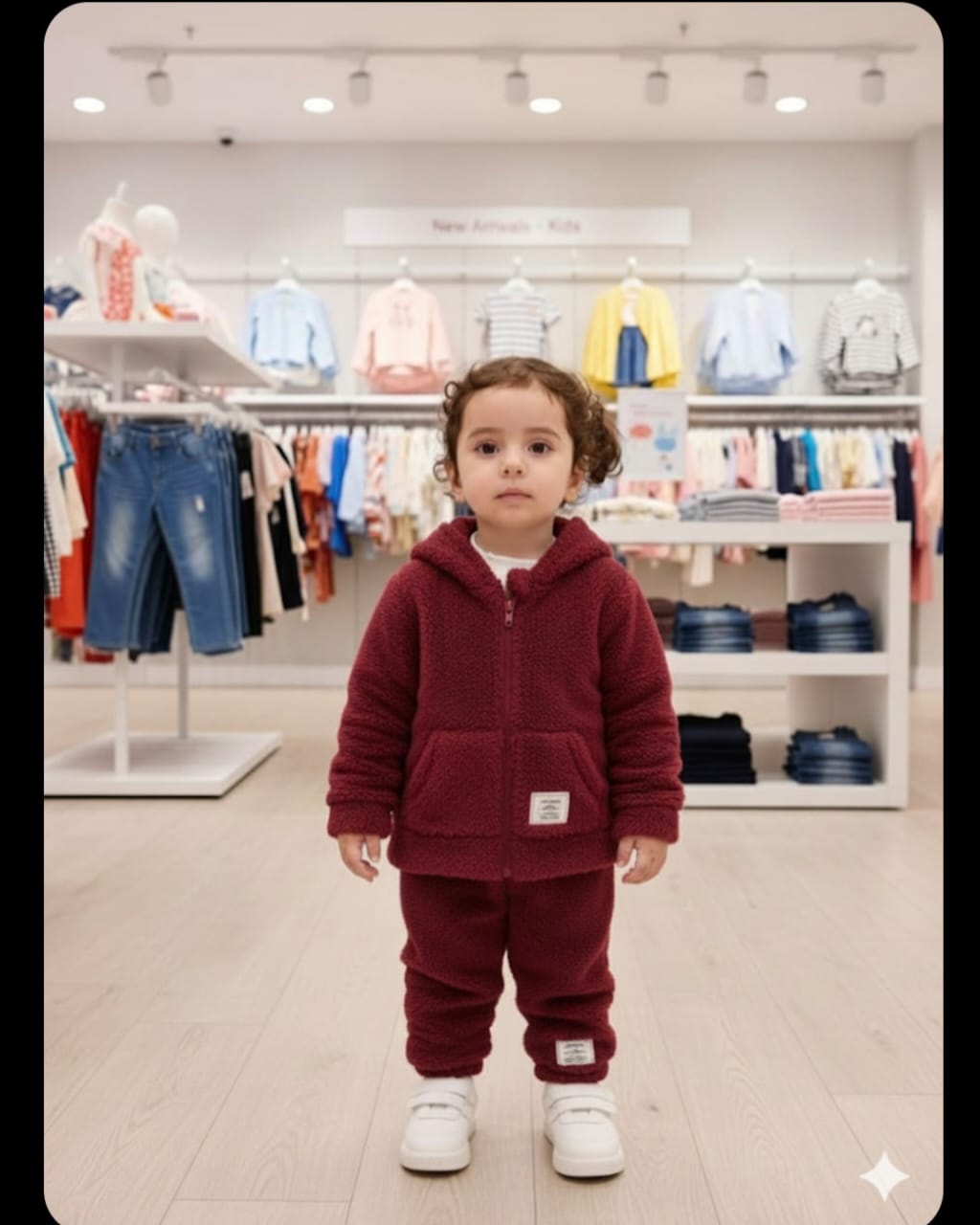 Girls Warm Set for Winter Maroon