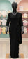 summer shafoon BLACK SLEEVE WORK saree