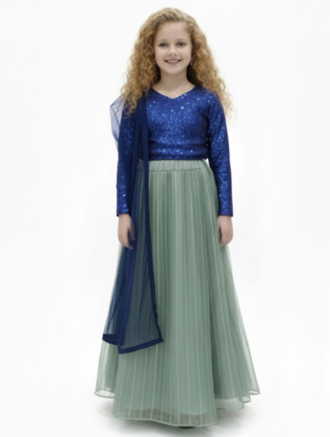 party wear  beautiful  lehenga set kids baby girls