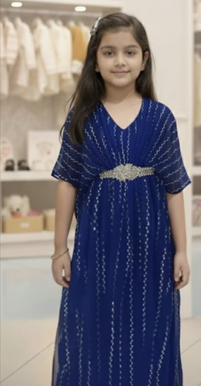 Girls top long shirt summer kaftan party wear
