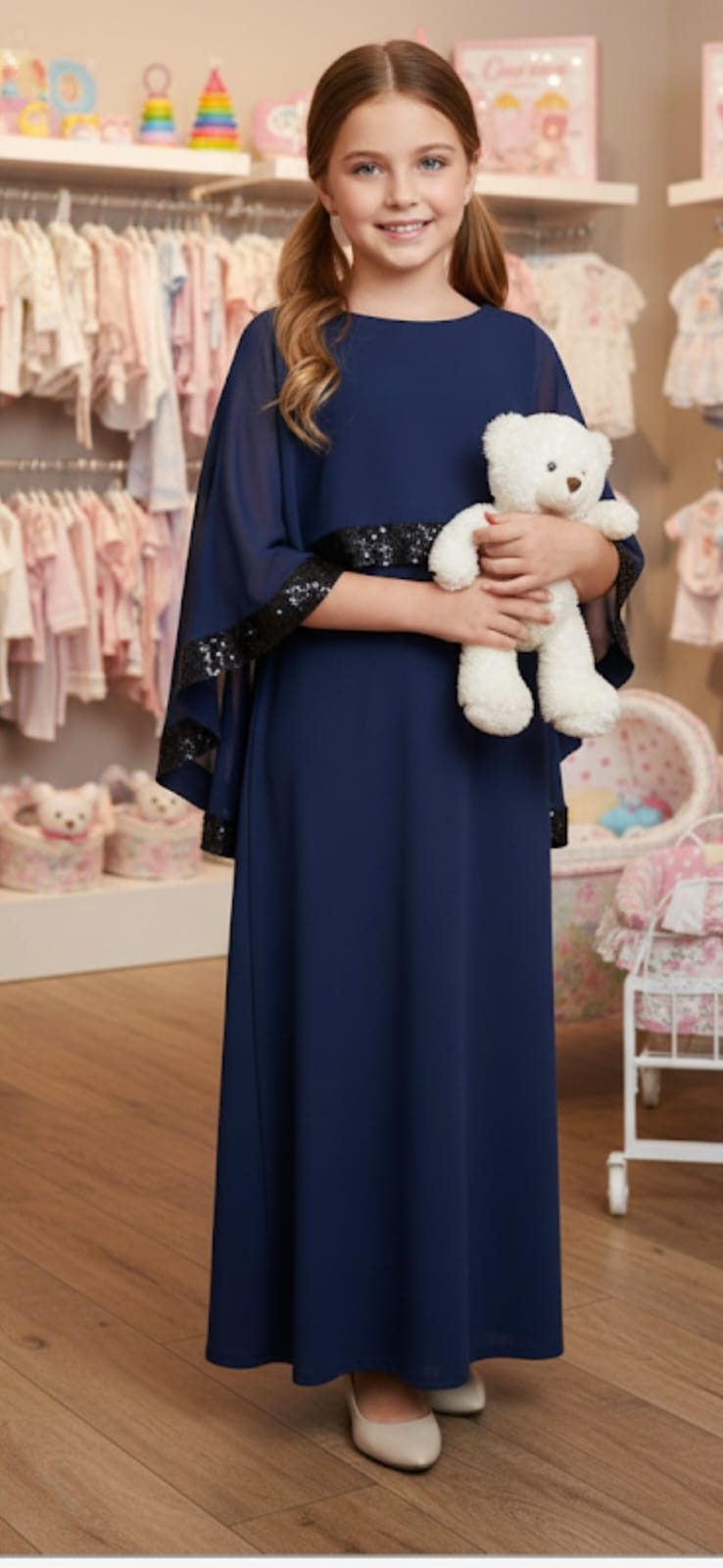 Girls top long shirt summer kaftan party wear