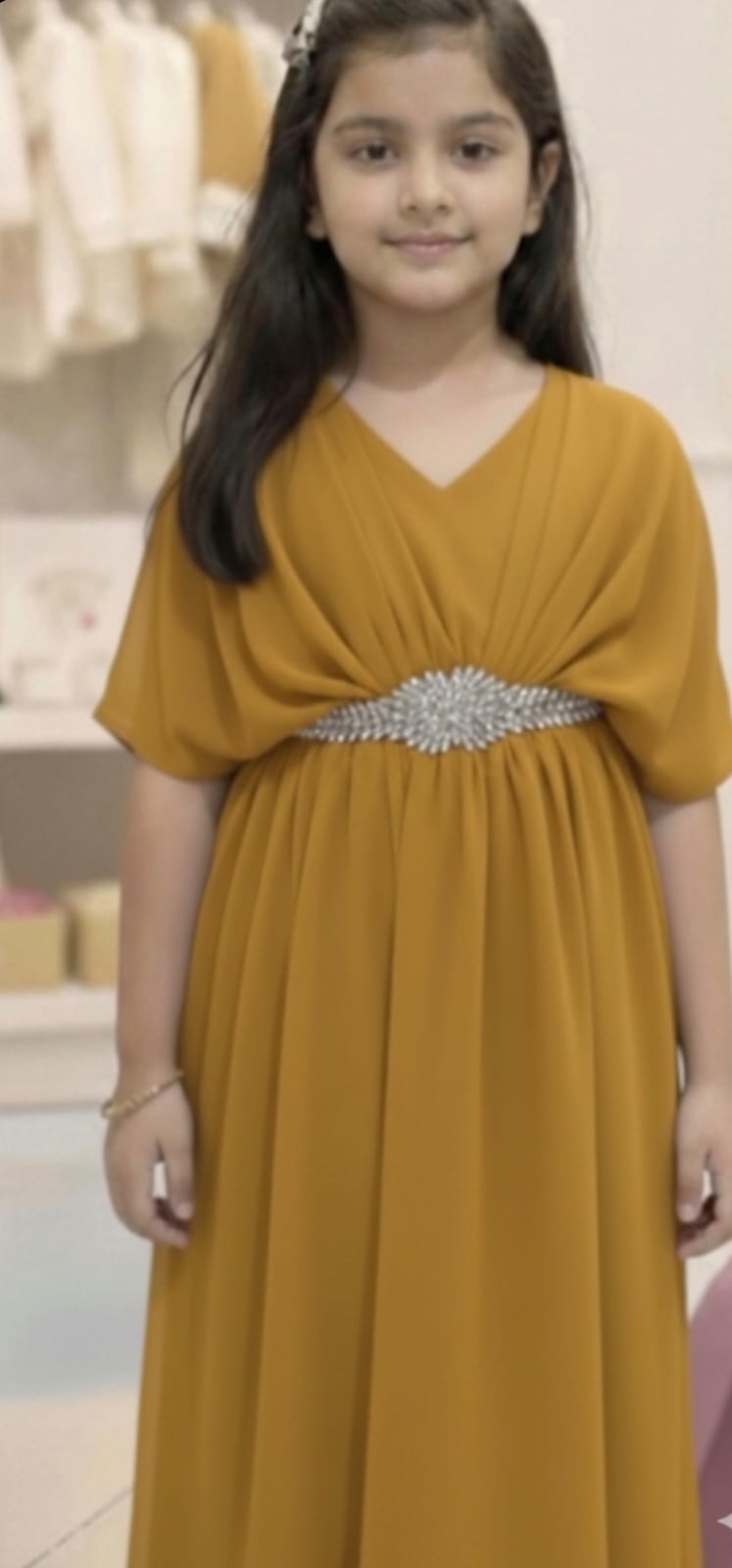 Girls top long shirt summer kaftan party wear