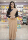 Girls sequence top with net saree summer