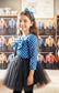 3 piece set skirt shirt head band