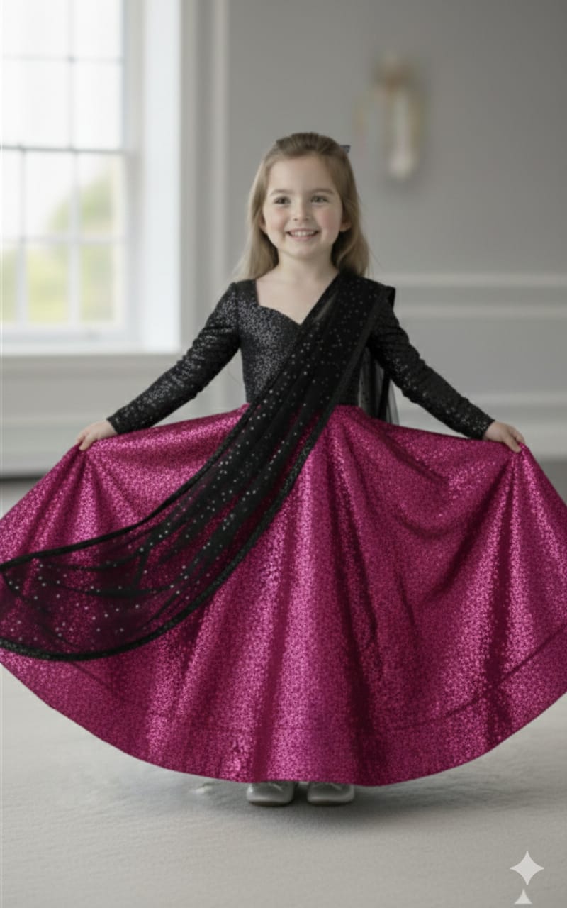 party wear beautiful lehenga set baby girls