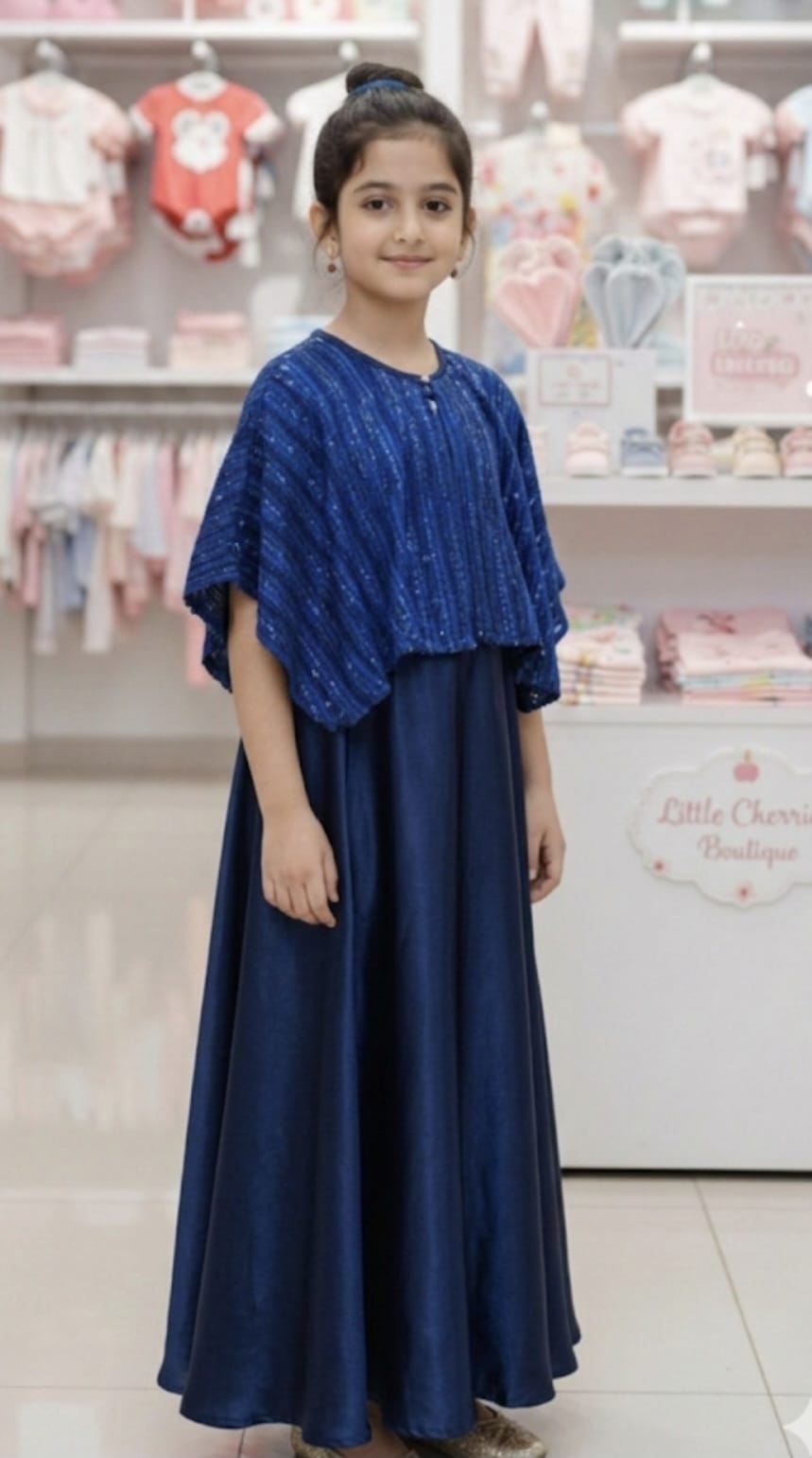 Girls top long maxi party wear