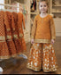 Top floral with shararah set girls