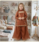2 piece silk net bellbottom for cute girls