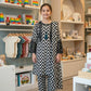 zig zag style sequence shalwar kameez dupata for cute girls