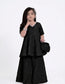 Girls frock plazo with potly purse