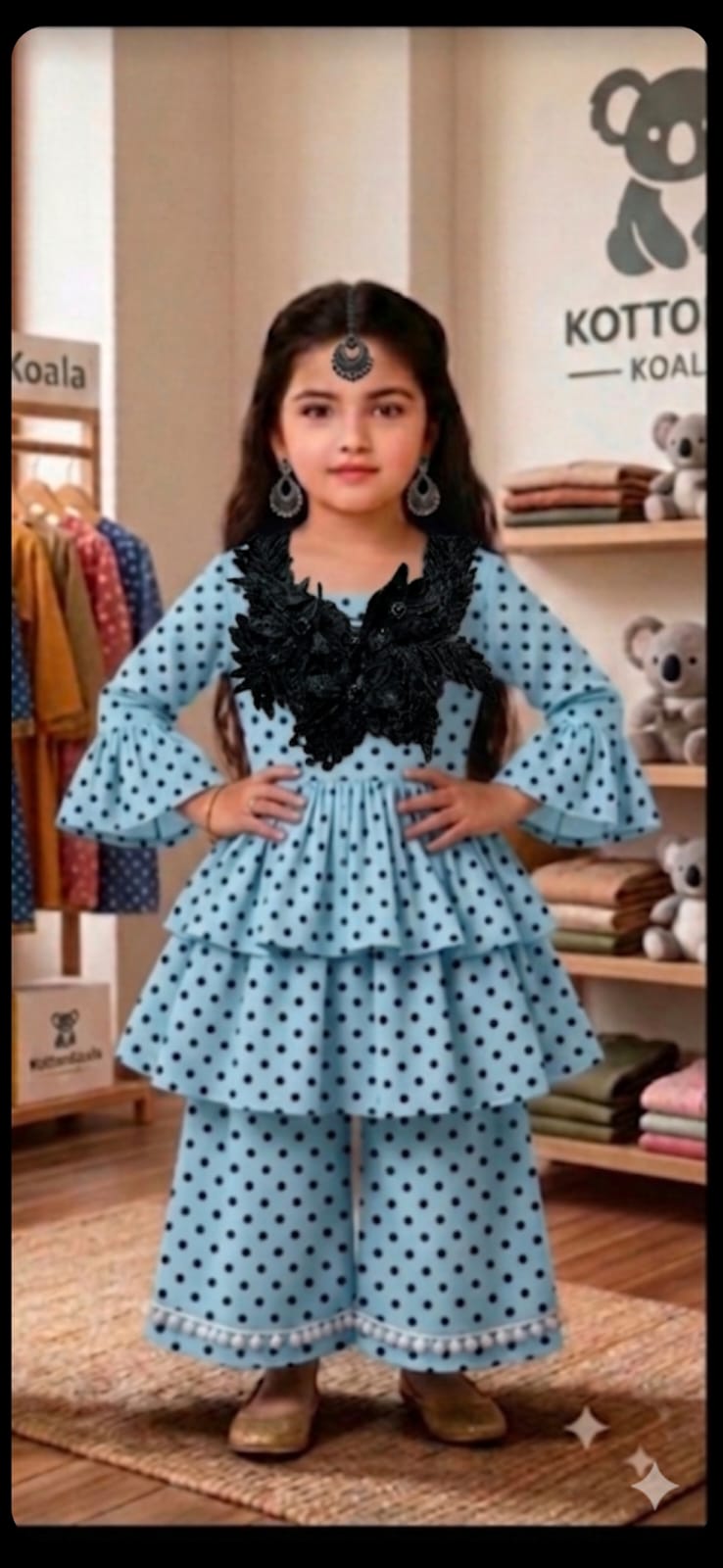 Girls frock plazo dress summer