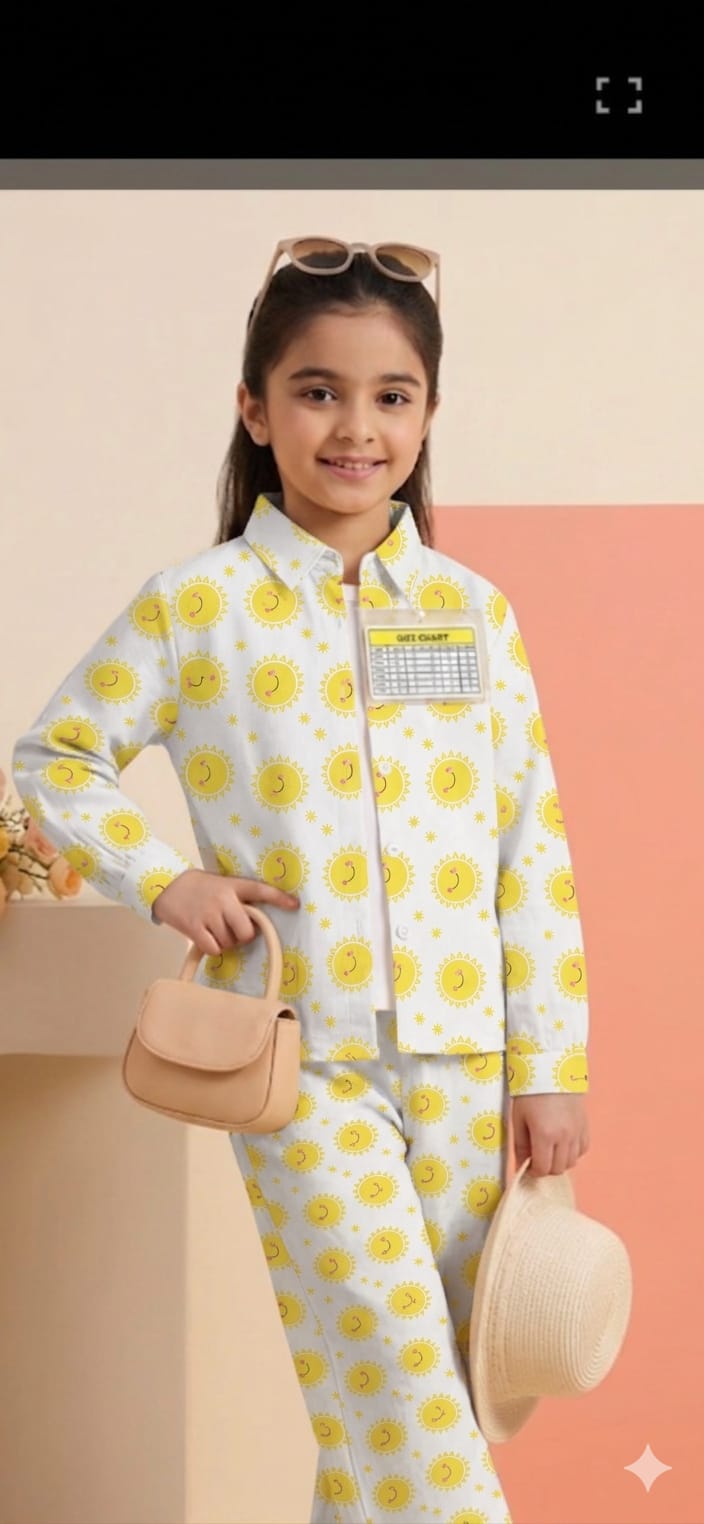 Girls top pajama cotton summer
