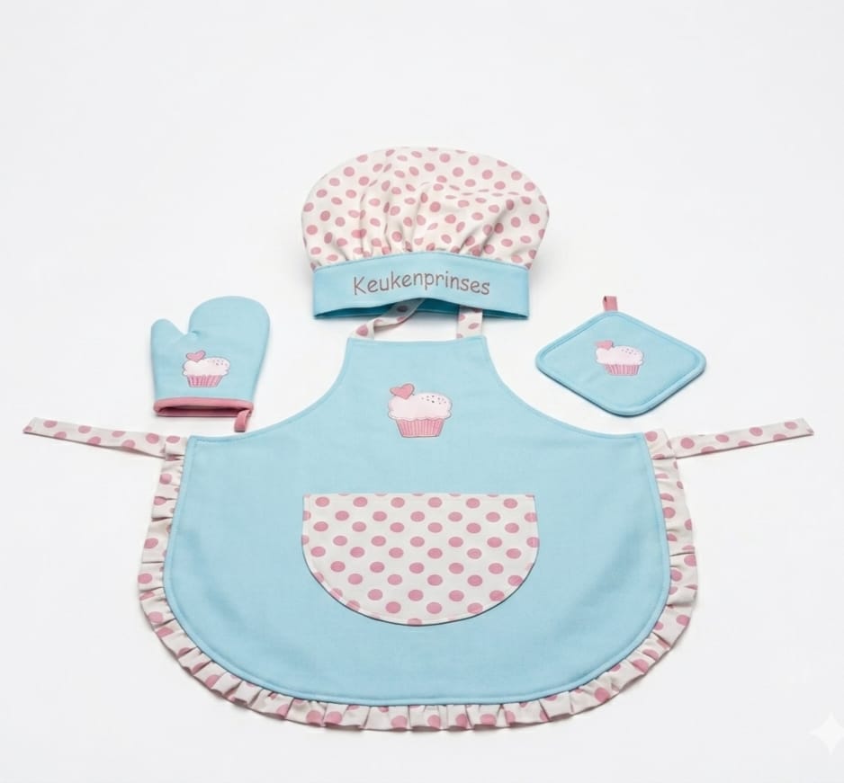 Kitchen Cooking  Apron for kids Kitchen with cap bag