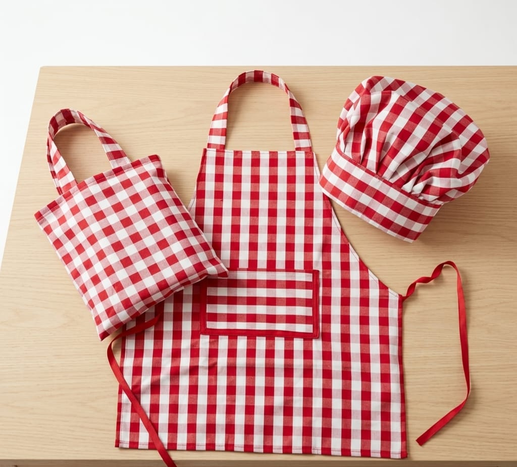 Kitchen Cooking  Apron for kids Kitchen with cap bag