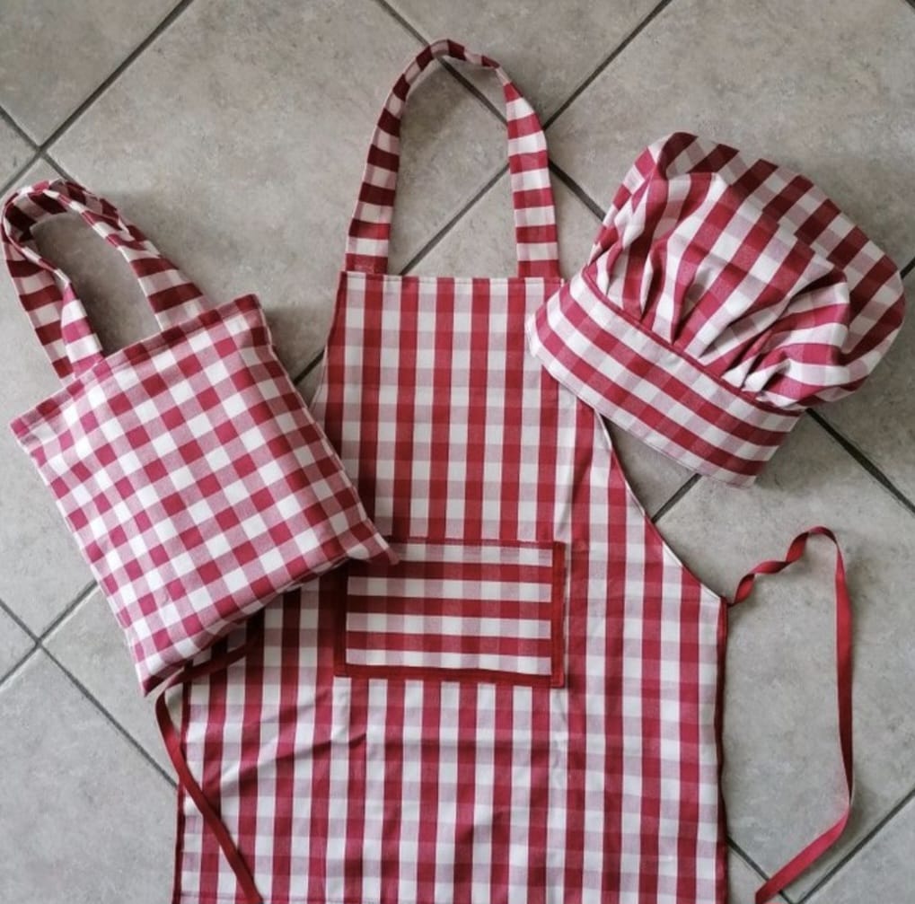 Kitchen Cooking  Apron for kids Kitchen with cap bag