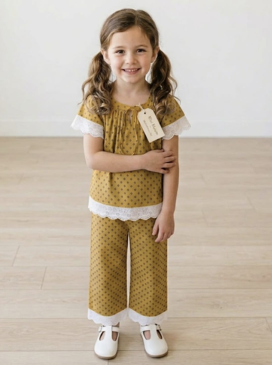 Girls top pajama cotton set