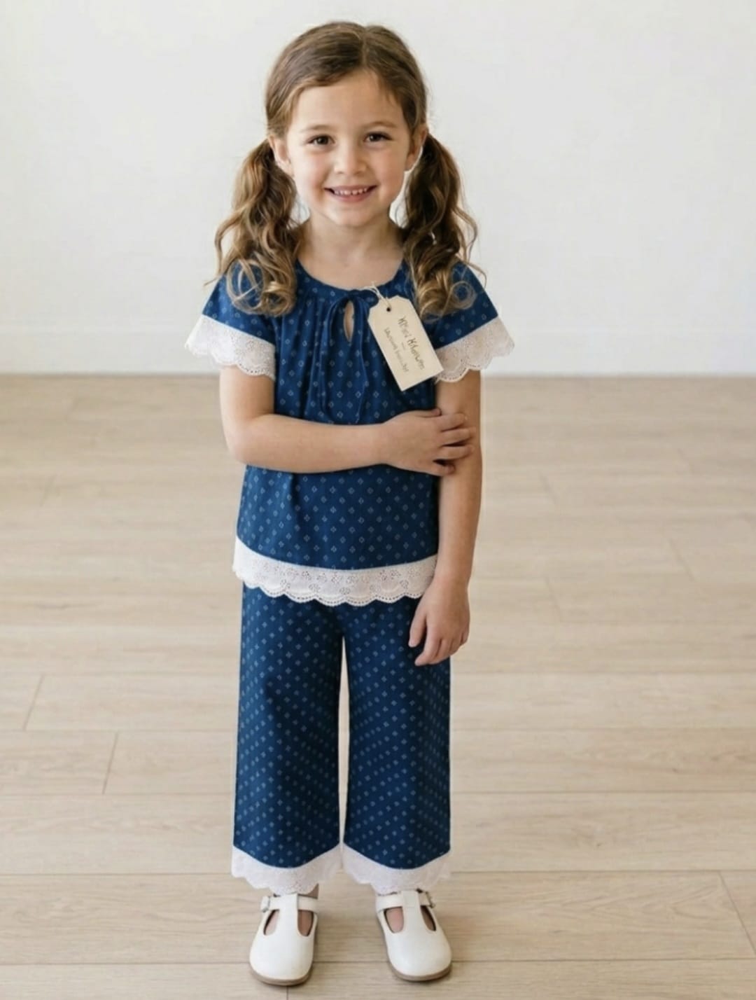 Girls top pajama cotton set