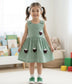 1 piece girls check frock cotton soft summer