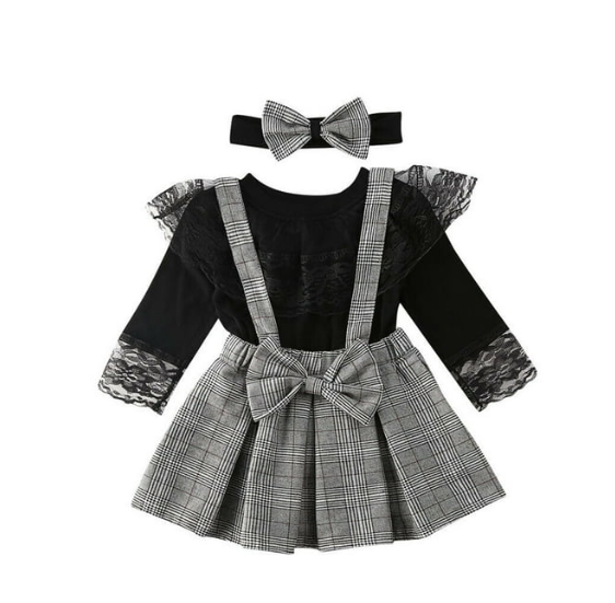 3-Piece Baby Girl Toddlers Full sleeve summer Frock
