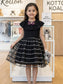 floral frock net summer for cute girls