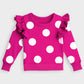 Toddler Girls Fleece Hoodie and Pant Outfit Set Toddler (Polka Dots)