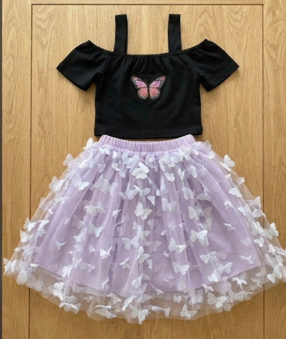 2 piece cotton net  for cute girls