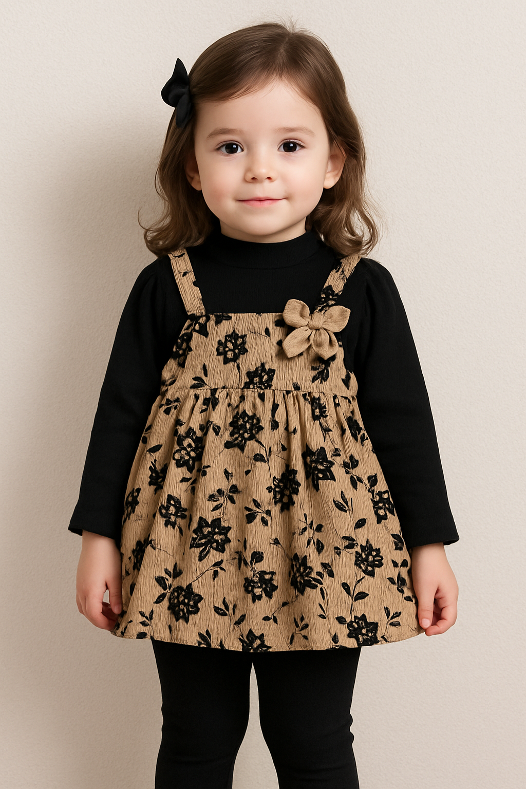 pretty girls frock winter cotray soft
