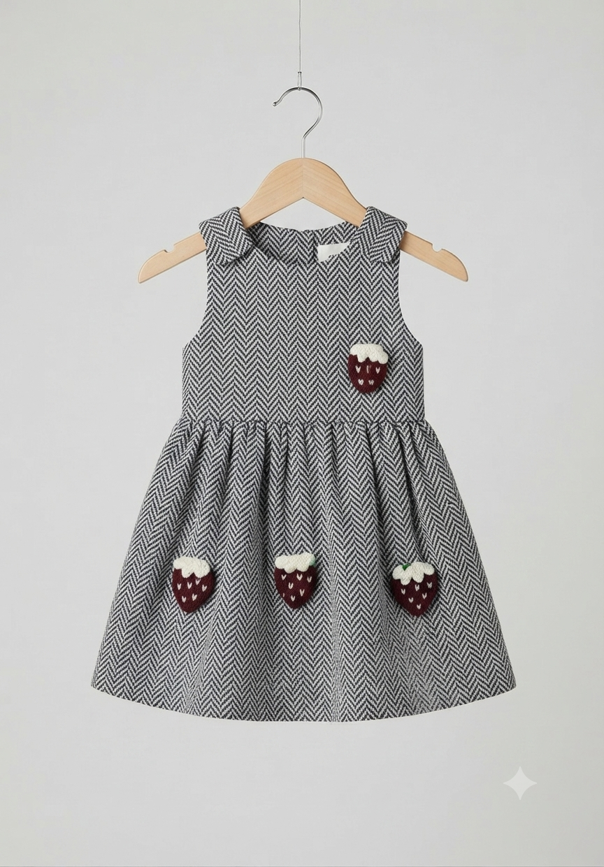 Zig zag cotton frock cool design