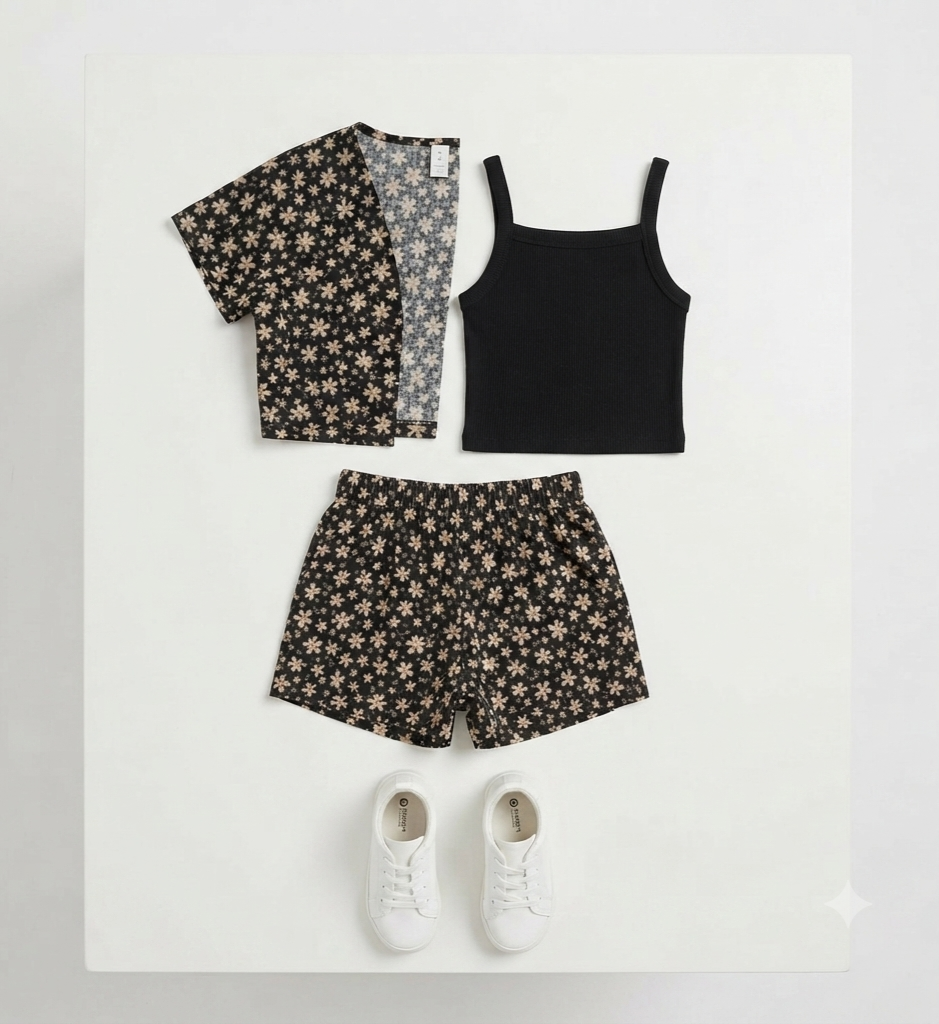 3 piece summer rop skirt tank top