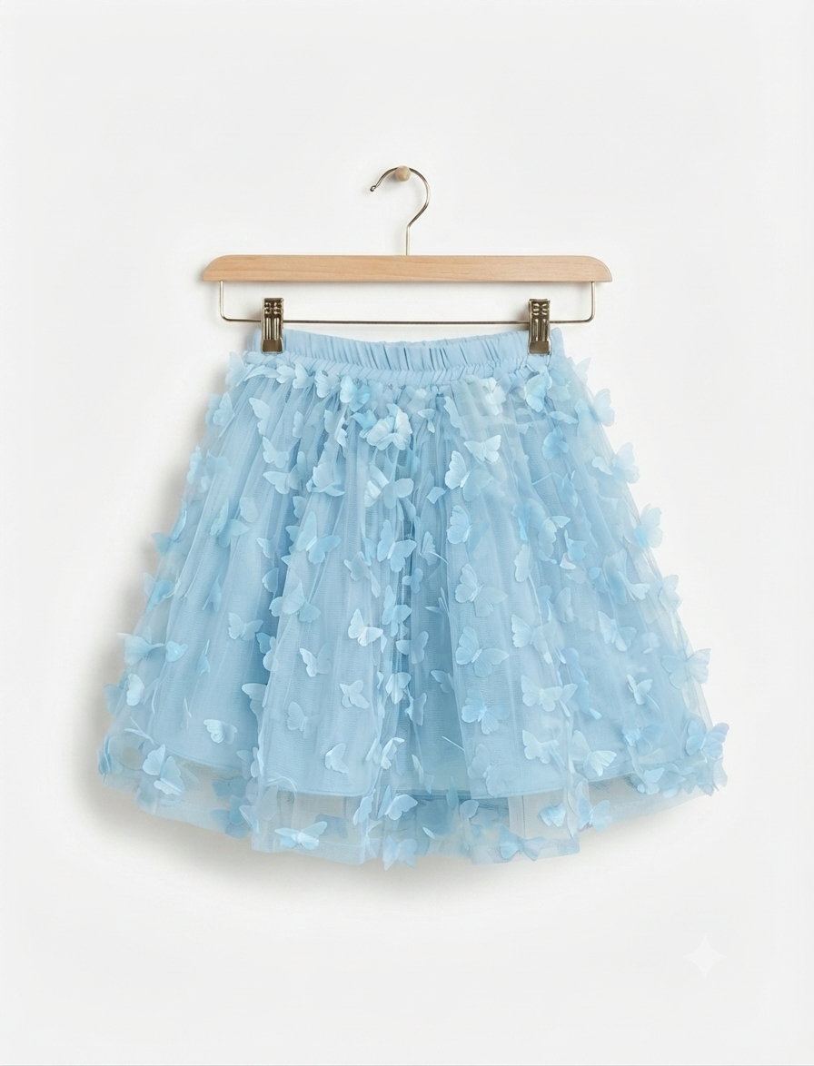 One piece 3d butterfly skirt