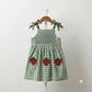 1 piece girls check frock cotton soft summer