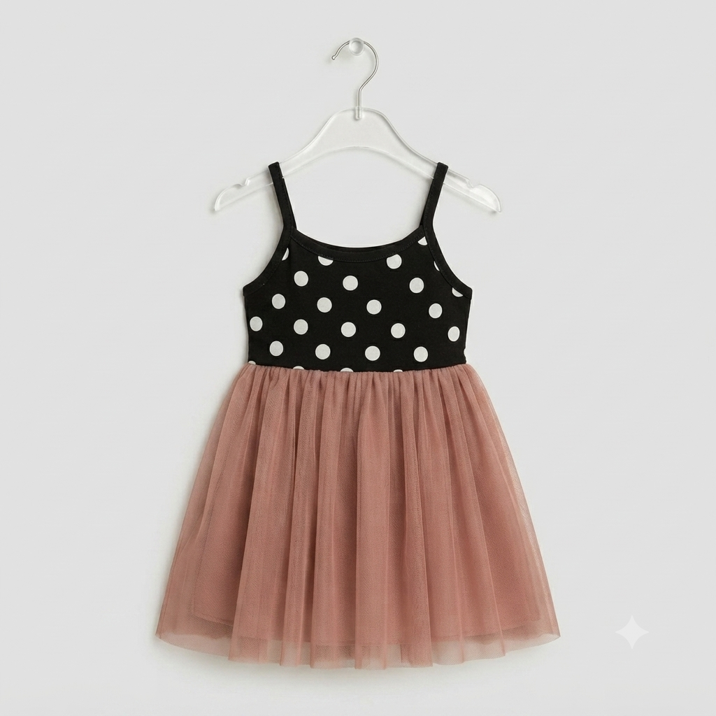 Polka dots frock top only