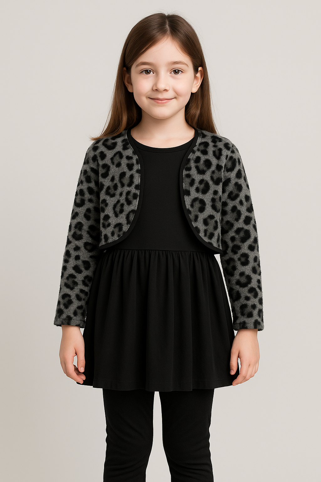 Girls cardian top pajama velvet set