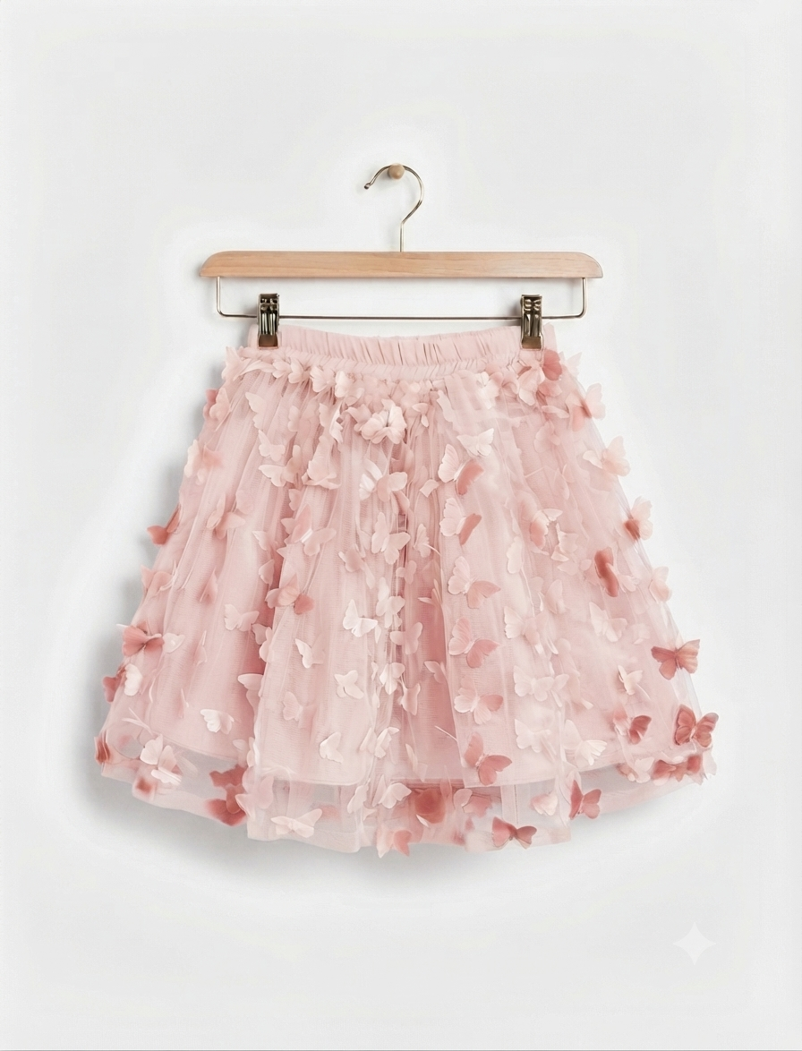 One piece 3d butterfly skirt