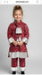 Red leapored design dress