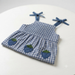 1 piece girls check frock cotton soft summer