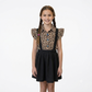 2 piece skirt set with shirt cotton for cute girls