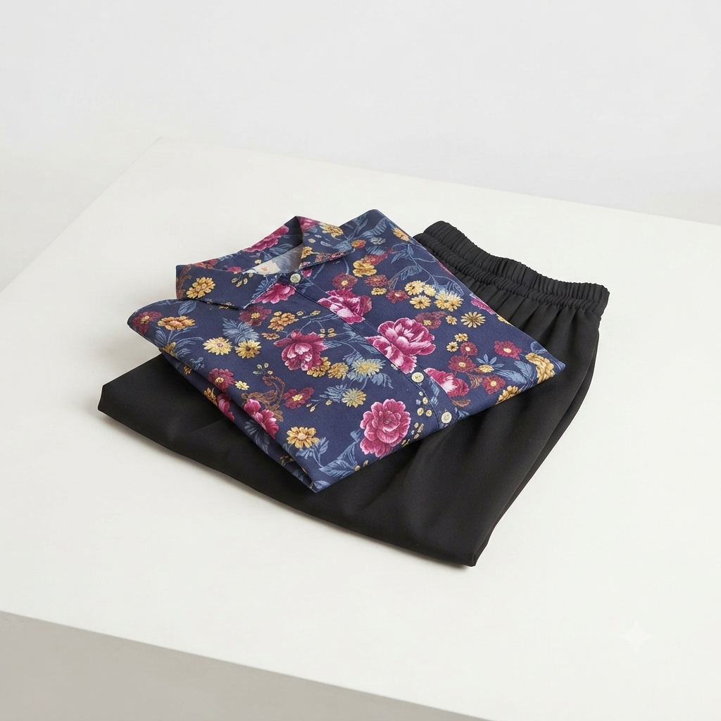 2 piece girls set design top fllowers skirt
