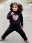2 piece fleece hoodie trouser