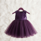 Birthday frock purple sequence